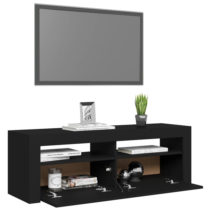 Tv-Schrank Mit Led-Leuchten 120X35X40 Cm