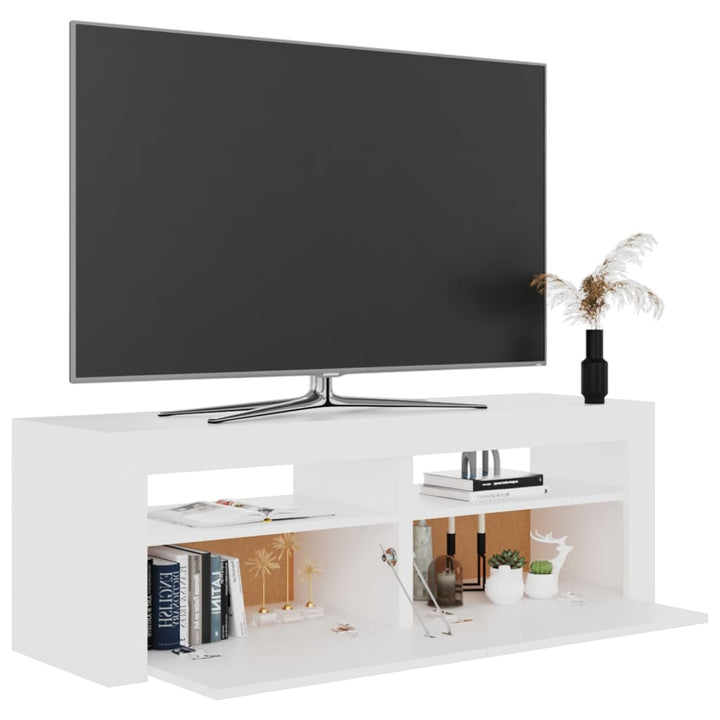 Tv-Schrank Mit Led-Leuchten 120X35X40 Cm