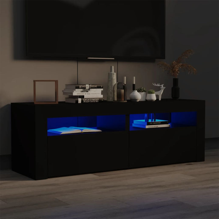 Tv-Schrank Mit Led-Leuchten 120X35X40 Cm