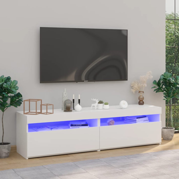 Tv-Schrank Mit Led-Leuchten 120X35X40 Cm