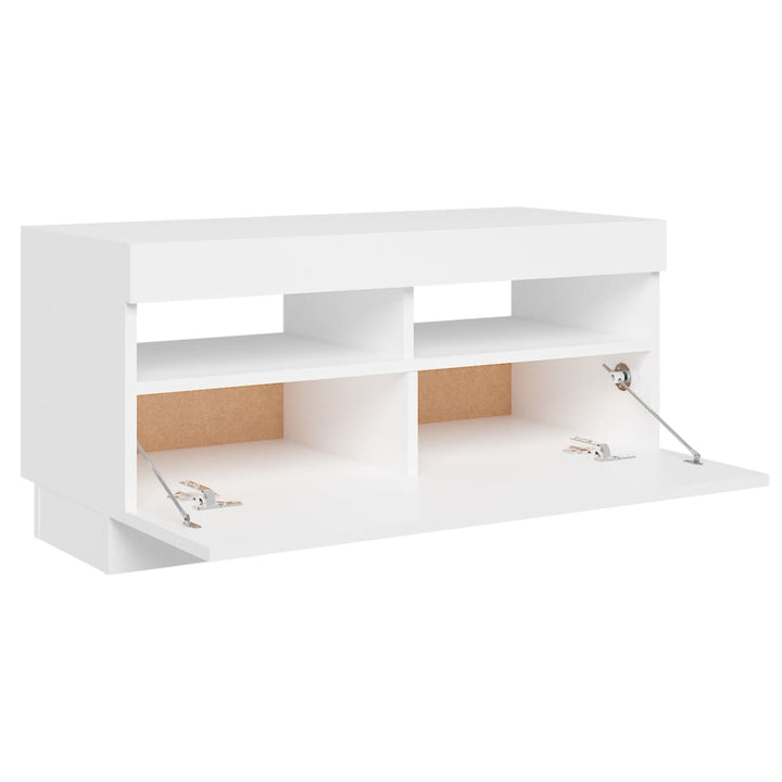 Tv-Schrank Mit Led-Leuchten 80X35X40 Cm