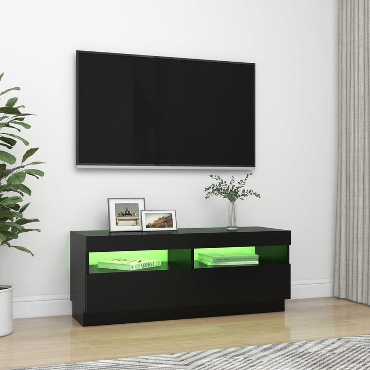 Tv-Schrank Mit Led-Leuchten 100X35X40 Cm