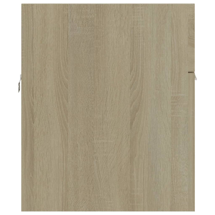 Waschbeckenunterschrank Sonoma-Eiche 90X38,5X46Cm Holzwerkstoff