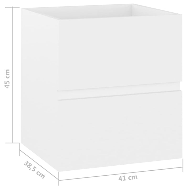 Waschbeckenunterschrank 41X38,5X45 Cm Holzwerkstoff