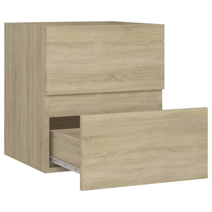 Waschbeckenunterschrank Sonoma-Eiche 41X38,5X45Cm Holzwerkstoff