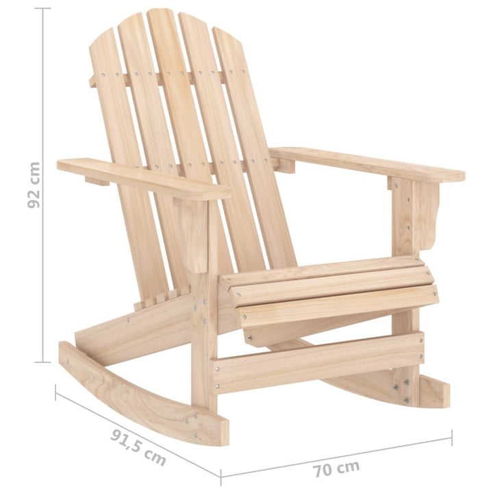 Adirondack-Schaukelstuhl Massivholz Tanne