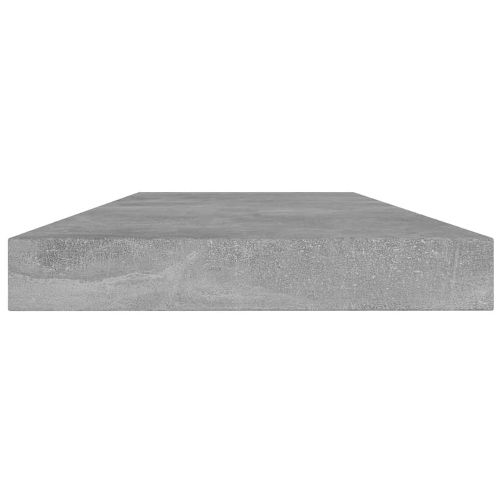 Bücherregal-Bretter 4 Stk. 40X10X1,5 Cm Holzwerkstoff Betongrau