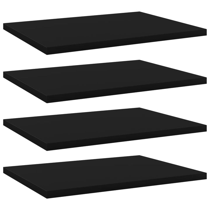 Bücherregal-Bretter 8 Stk. 40X10X1,5 Cm Holzwerkstoff Schwarz