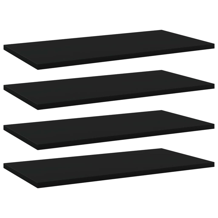 Bücherregal-Bretter 8 Stk. 40X10X1,5 Cm Holzwerkstoff Schwarz