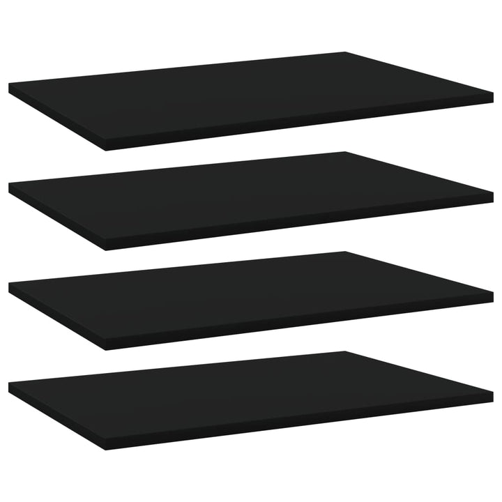 Bücherregal-Bretter 8 Stk. 40X10X1,5 Cm Holzwerkstoff Schwarz