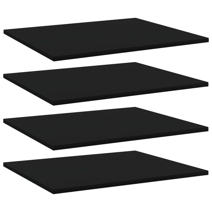 Bücherregal-Bretter 8 Stk. 40X10X1,5 Cm Holzwerkstoff Schwarz