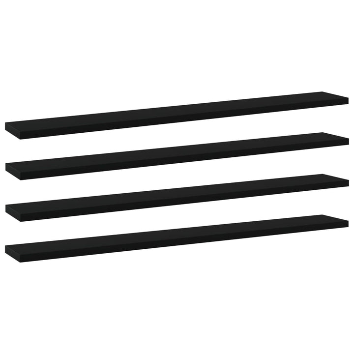 Bücherregal-Bretter 8 Stk. 40X10X1,5 Cm Holzwerkstoff Schwarz