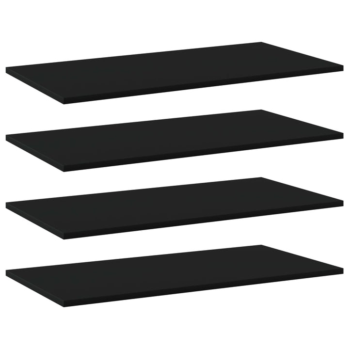 Bücherregal-Bretter 8 Stk. 40X10X1,5 Cm Holzwerkstoff Schwarz