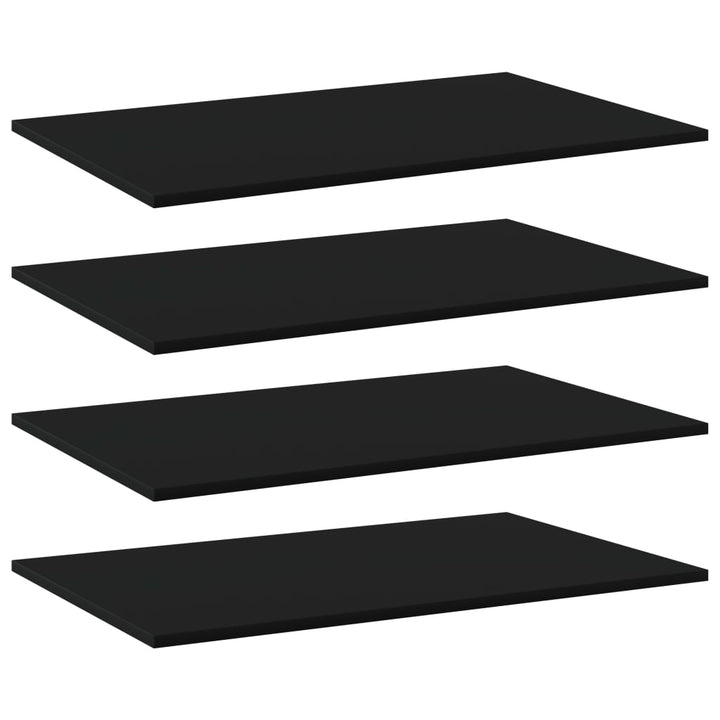 Bücherregal-Bretter 8 Stk. 40X10X1,5 Cm Holzwerkstoff Schwarz