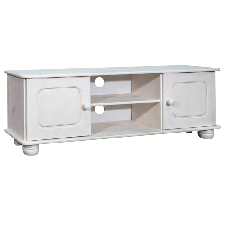 Tv-Schrank 115X29X40 Cm Massivholz Kiefer