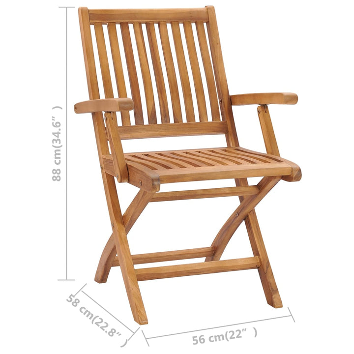 Gartenstühle 2 Stk. Mit Weißen Kissen Teak Massivholz Creme