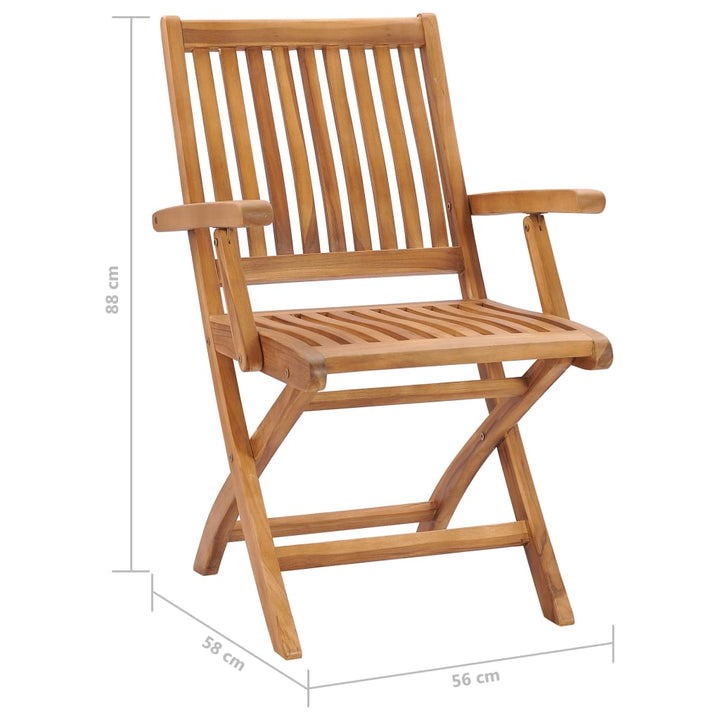 Gartenstühle 2 Stk. Mit Weißen Kissen Massivholz Teak Creme