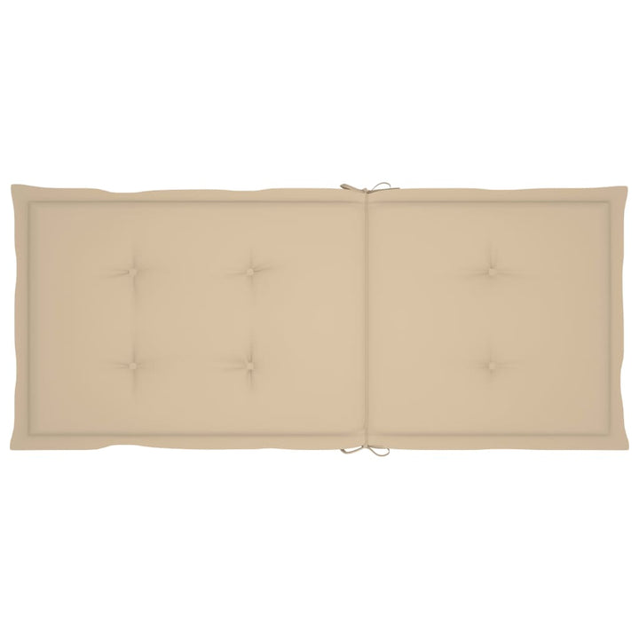 Klappbare Gartenstühle 3 Stk. Mit Auflagen Massivholz Akazie Beige