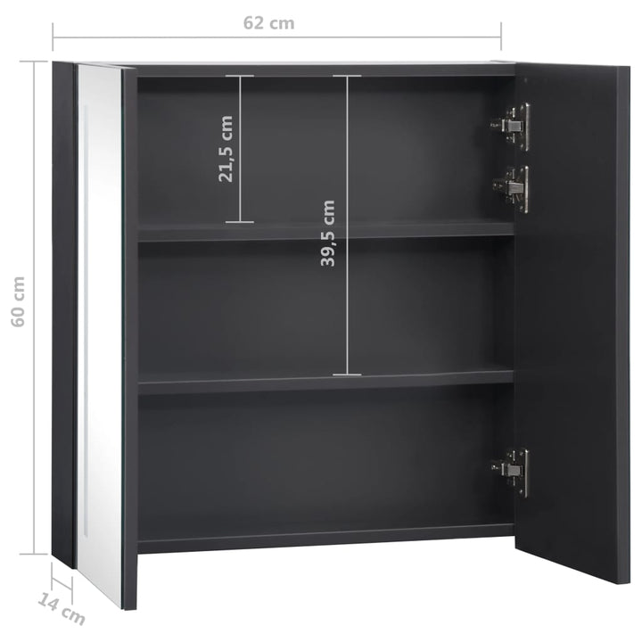 Led-Spiegelschrank Fürs Bad 62X14X60 Cm