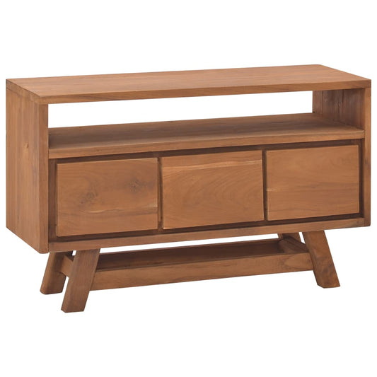 Tv-Schrank 80X30X50 Cm Massivholz Teak