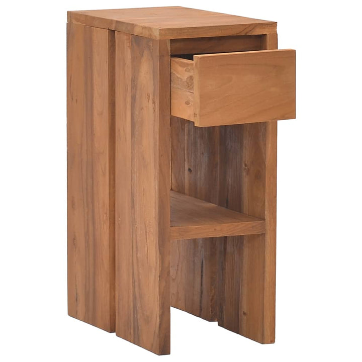 Nachttisch 20X35X50 Cm Teak Massivholz