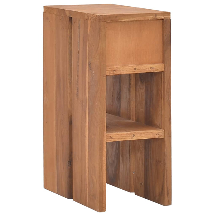 Nachttisch 20X35X50 Cm Teak Massivholz