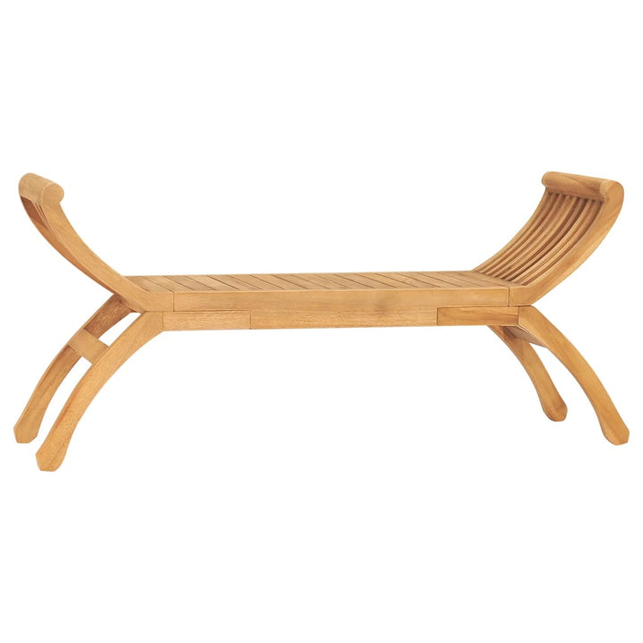 Gartenbank 126 Cm Massivholz Teak