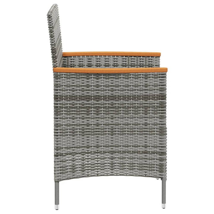 Garten-Essstühle 2 Stk. Poly Rattan