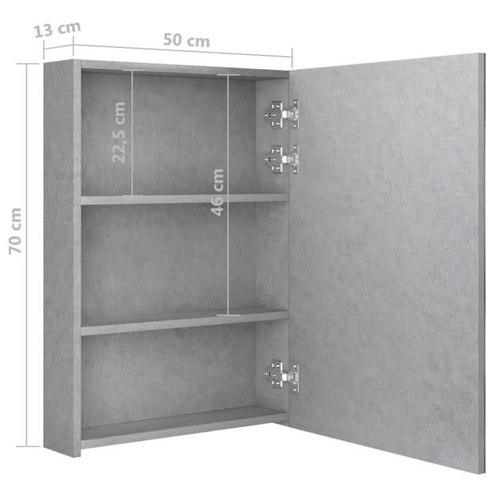 Led-Bad-Spiegelschrank 50X13X70 Cm