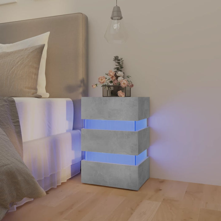 Led-Nachttisch 45X35X67 Cm Holzwerkstoff