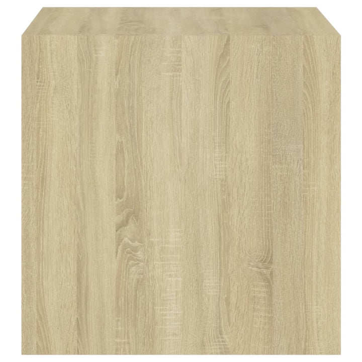 Wandschrank Weiß Sonoma-Eiche 37X37X37 Cm Holzwerkstoff