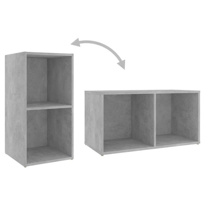 Tv-Schrank 72X35X36,5 Cm Holzwerkstoff Betongrau