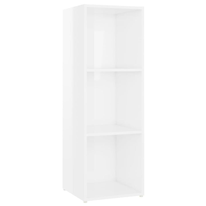 Tv-Schrank 107X35X Holzwerkstoff Hochglanz-Weiß