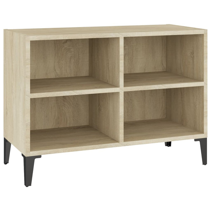 Tv-Schrank Mit Metallbeinen Sonoma-Eiche 69,5X30X50Cm