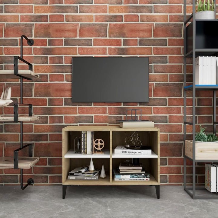 Tv-Schrank Mit Metallbeinen 69,5X30X50Cm