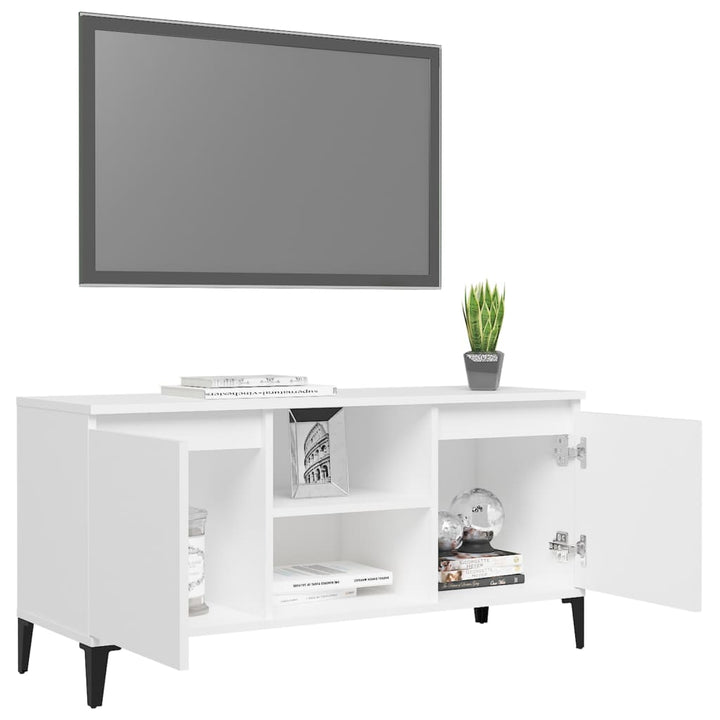 Tv-Schrank Mit Metallbeinen 103,5X35X50 Cm