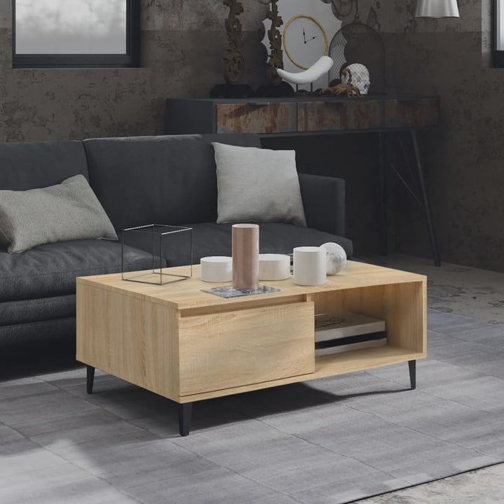 Couchtisch Sonoma-Eiche 90X60X35 Cm Holzwerkstoff