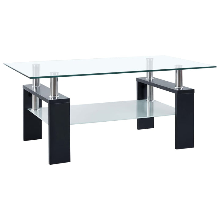 Couchtisch Transparent 95X55X40 Cm Hartglas