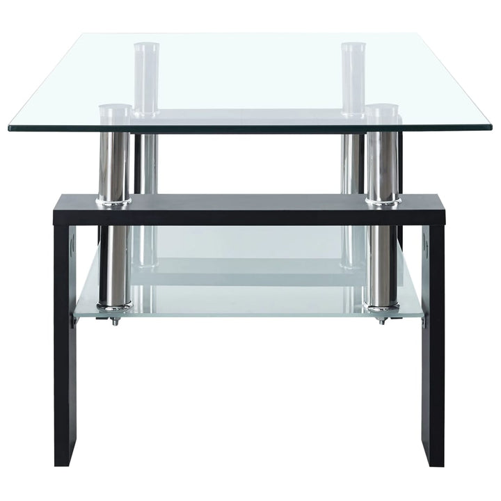 Couchtisch Transparent 95X55X40 Cm Hartglas