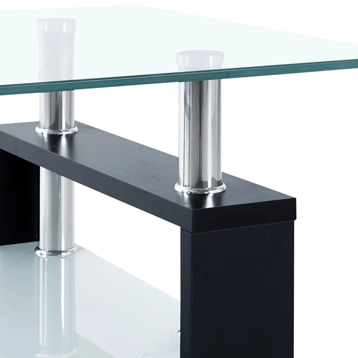 Couchtisch Transparent 95X55X40 Cm Hartglas