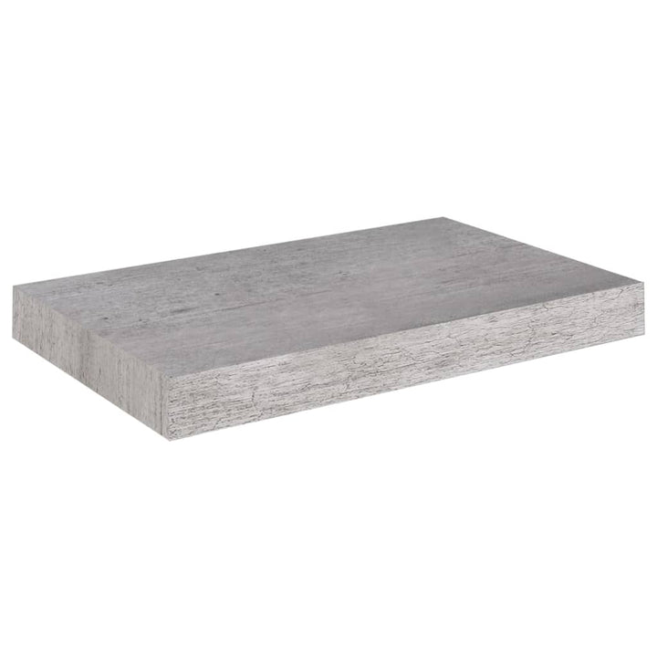 Schweberegale 2 Stk. 40X23X3,8 Cm Mdf Betongrau