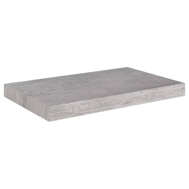 Schweberegale 2 Stk. 50X23X3,8 Cm Mdf Betongrau