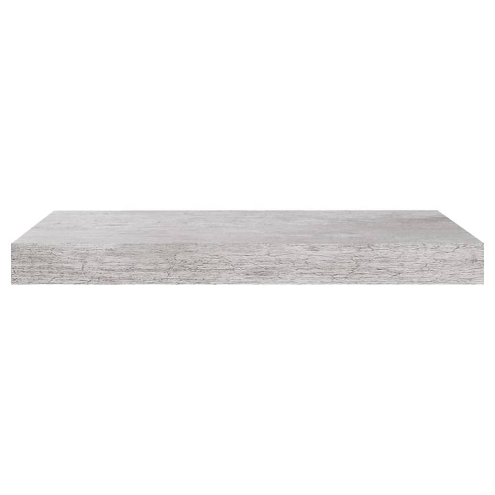 Schweberegale 2 Stk. 50X23X3,8 Cm Mdf Betongrau