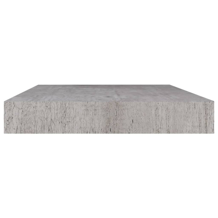 Schweberegale 2 Stk. 50X23X3,8 Cm Mdf Betongrau