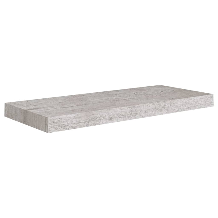 Schweberegale 4 Stk. 60X23,5X3,8 Cm Mdf Betongrau