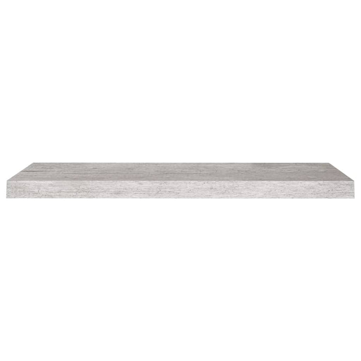 Schweberegale 2 Stk. 80X23,5X3,8 Cm Mdf Betongrau