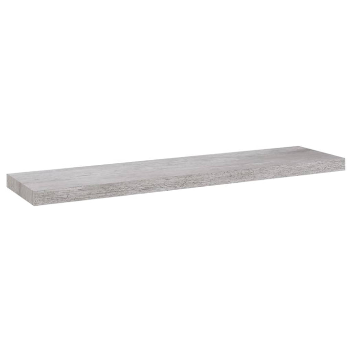 Schweberegale 2 Stk. 90X23,5X3,8 Cm Mdf Betongrau