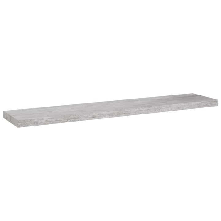 Schweberegale 2 Stk. 120X23,5X3,8 Cm Mdf Betongrau