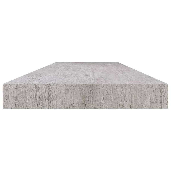 Schweberegale 4 Stk. 120X23,5X3,8 Cm Mdf Betongrau