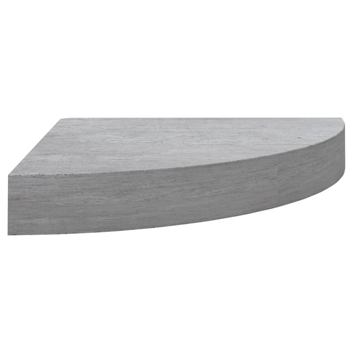 Eck-Schweberegale 2 Stk. 25X25X3,8 Cm Mdf Betongrau